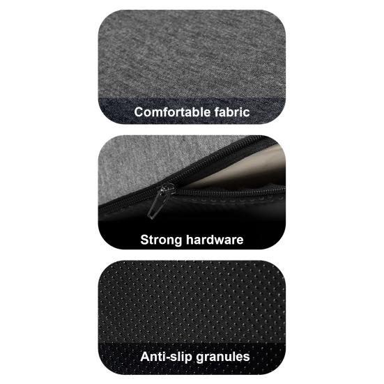 Seat Cushion with Backrest Memory Foam Back And Seat Cushion Pressure Relief Chair Seat Cushion for Office Workers Drivers Long Sitting Hours