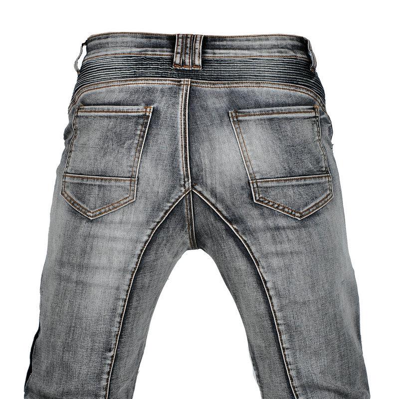 Retro Kevlar Motorrad-Reithosen - Sturzsicher, Reißfest, Gewaschene Stretchhosen