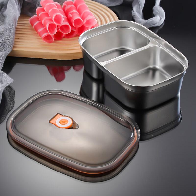 304 Edelstahl 2-Fächer Kinder Lunchbox