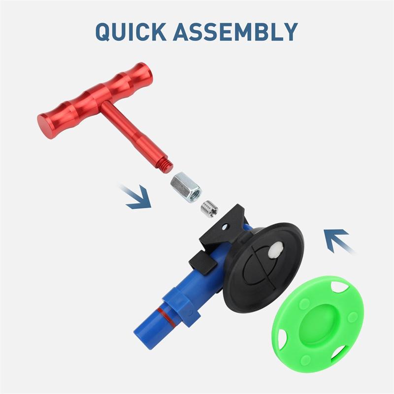 Powerful Vacuum Pump Car Dent Puller, T-Handle Paintless Dent Repair Kit, Upgraded Strong Suction Cup For Auto Body Hail Damage