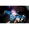 Blue Aluminium Alloy Motorbike Multiangle Adjustable License Number Plate Holder
