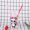 25Pcs Smoothie Straws Heart Shaped Pink Straws Drinking Cute Plastic Straws