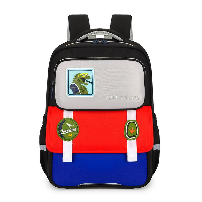 Cute Nylon School Backpack For Grades 3-6 Comfortable Arched Shoulder Straps