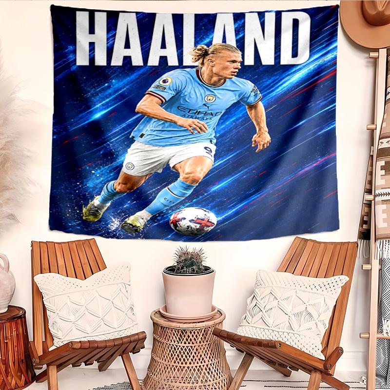 Haaland Tapestry, Wall Hanging Tapestry, Pattern Tapestry for Dorm Bedroom Living Room Wall Art Photography Backdrop