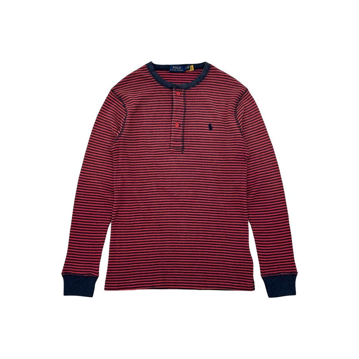 

Polo Ralph Lauren FW25 Футболка с длинным рукавом и вафельной текстурой, мужские топы 710852522-003 S