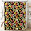 Leaf Print Shower Curtain Fall Colors Polyester Fabric Waterproof Bath Decor For Home Living Room Decoration New Arrival Pa