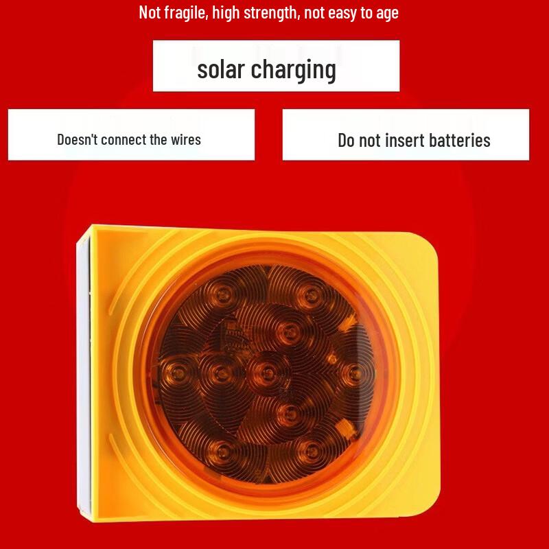 Solární varovné světlo pro silniční zábranu