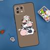 Tier Niedlich Cartoon Kuh Hülle Für Xiaomi 13 14 15 Ultra 11T 12T 13T 14T Pro POCO X7 Pro X3 X5 X6 M6 F5 F6 Pro Abdeckung