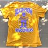 Death Row Records T Shirt Laker S Yellow With Purple 90s Hip Hop Vintage Unisex Graphic Stretched Soft Comfortable Homme