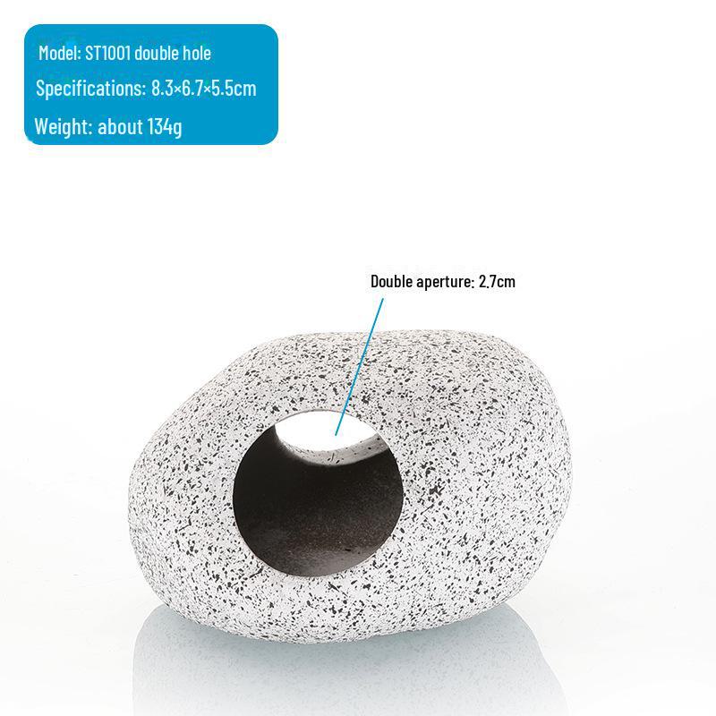 

Фіолетовий глиняний горщик для акваріума: Прикраса для акваріума, будинок для креветок, схованка цихлід і гніздо для розмноження