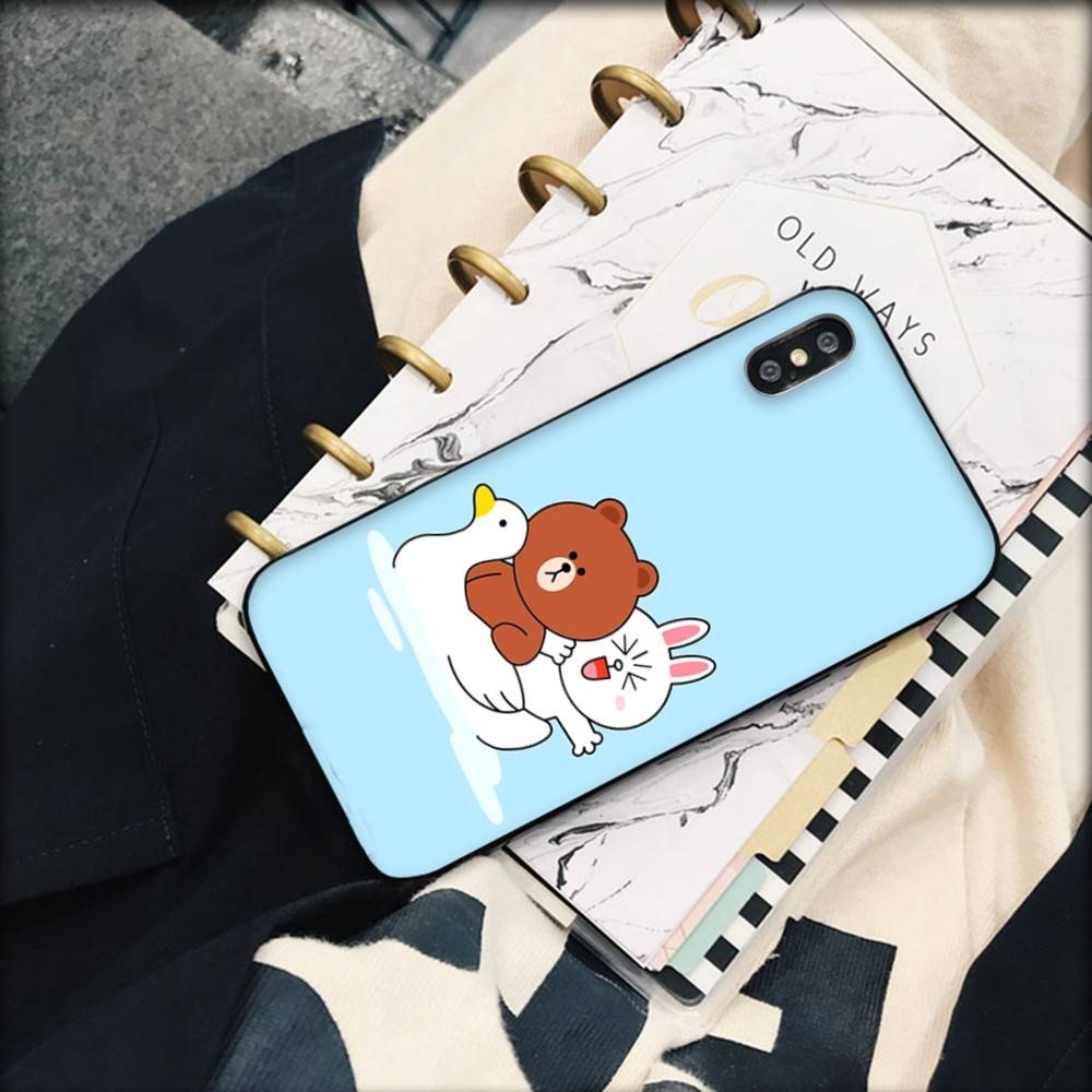 

Cartoon Cute C-Cony B-Brown Phone Case For IPhone 16 15 14 13 12 11 17 Pro Max Simplicity Back TPU Soft Case iPhone 14pro max