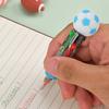2Pcs Retractable Ballpoint Pen Cartoon Sports Ball 4-Color Mini Journal Pen with Football Basketball