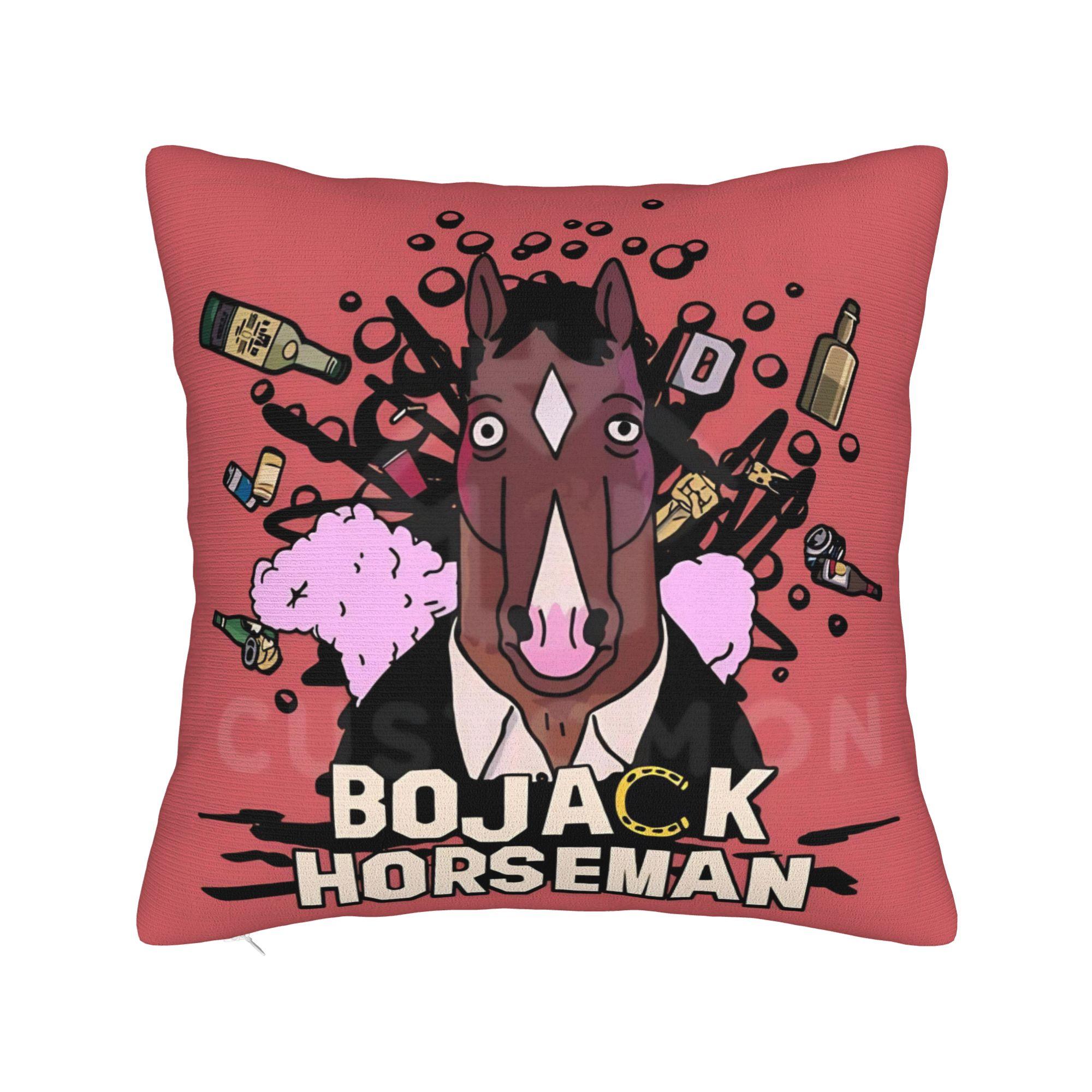 Наволочка с дизайном БоДжек Хорсмен  Декоративная наволочка Модная наволочка для дивана Домашний декор 12x12Inch