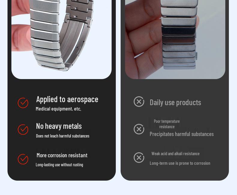 Titanium Alloy Strap for Huawei GT5/Pro GT4/Watch5/4/6 - Business Style Watch Band