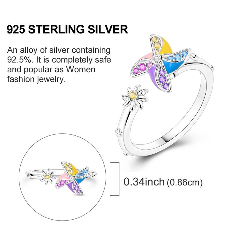 Adjustable Rings Copper Mermaid Wing Dragon Sunflower Tulip Open Rings For Women Female Original Engagement Jewelry