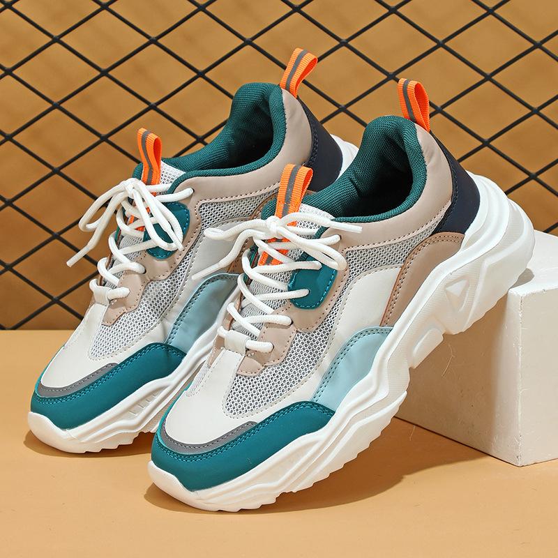 Nuova piattaforma Primavera e Autunno scarpe da papà scarpe sportive casual a suola singola suola ad alta elasticità scarpe comode alla moda
