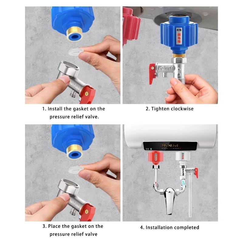 Valvole di Sicurezza Universali per Scaldabagni Elettrici Sostituzione Valvole di Sicurezza per Sistemi Scaldabagni Facili da Usare