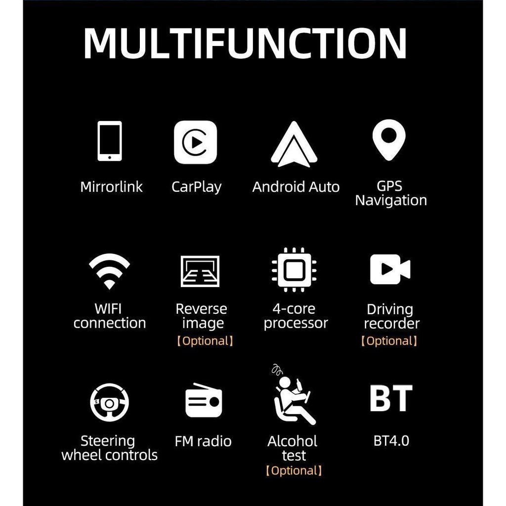 SWM 686C Android 10.1 Radio auto 1 Din CarPlay Wifi Android-Auto Player MP5 auto Bluetooth Receptor FM