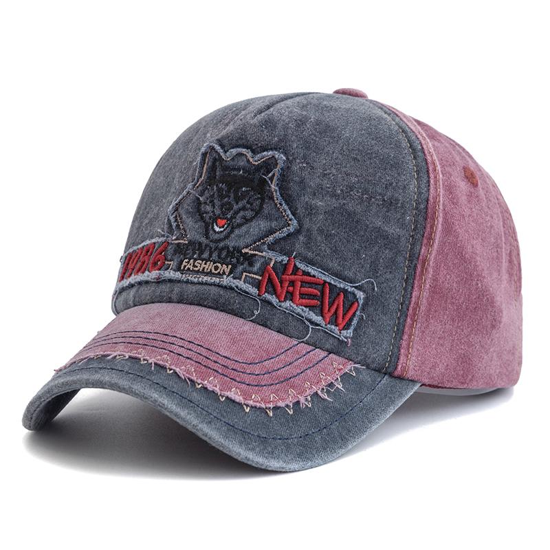 

Новая бейсболка унисекс из стираного хлопка с вышивкой в виде головы леопарда, мужская уличная кепка для папы, для кемпинга на открытом воздухе, походов, рыбалки 56cm-60cm