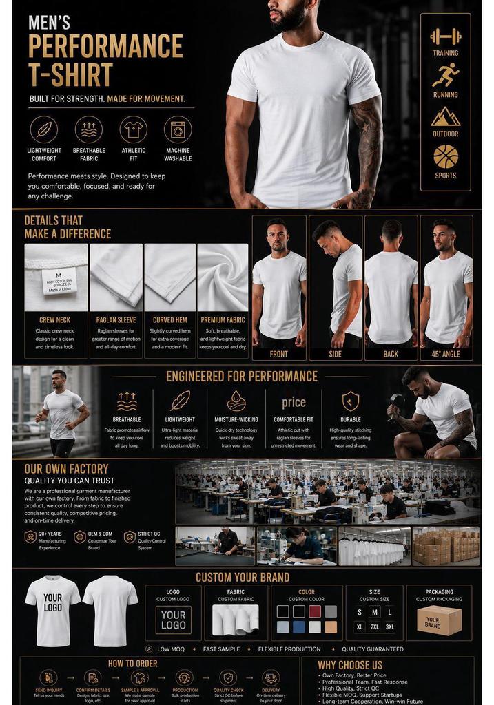 Men's Solid Color Breathable Summer Running T-shirt – European & American Style, 2025 Short-Sleeve Round Neck Casual Fitness Top.