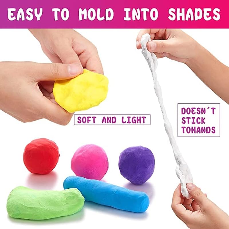 

Dsr Air Dry Clay, Colorful Children Soft Clay, Creative Art Crafts, Gifts For Kids-Multi Color. Non-Toxic Modeling Magic 0