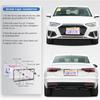 2pcs License Plate Protector Unbreakable License Plate Covers and Frames Set Front and Rear Clear License Plate Cover n Flag License Plate Frames