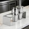 3 Pieces Coffee Bar Organizer Space-Saving Bar Cup Rack Countertop Mug Stand Modern Design Hospitality Storage Non-Slip