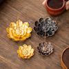 1Pcs Metal Alloy Incense Burner Buddhism Lotus Zen Incense Burner Stick Incense Holder Home Decor Holder Buddha Hall Decoration