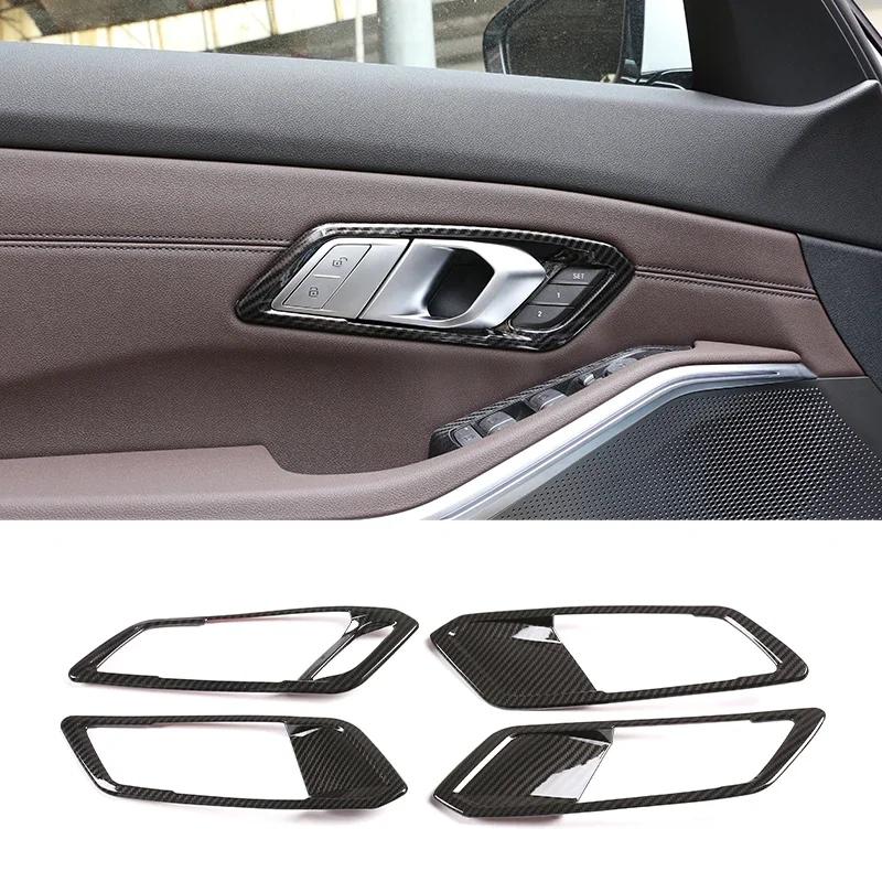 For BMW 3 Series G20 -2024 ABS Carbon Fiber Car Dashboard Console Gear Shift Panel Cover Trim Stickers Car Accessories