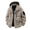 Cross2025 Trendy Men's Hooded Workwear Jacket - Spring/Autumn Mountain Style Windbreaker