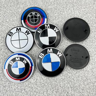 FD20-FD19-FD17-CCX 2Pcs Custom Fit Front Rear Emblem 74mm 82mm Replacement Badge Kit E36 E46 E39 E60 E53 3 5 7 Series Exterior Trim