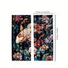 2pcs Black Koi Fish Curtains   Japanese Traditional Cherry Blossom & Lotus Window Drapes for Room
