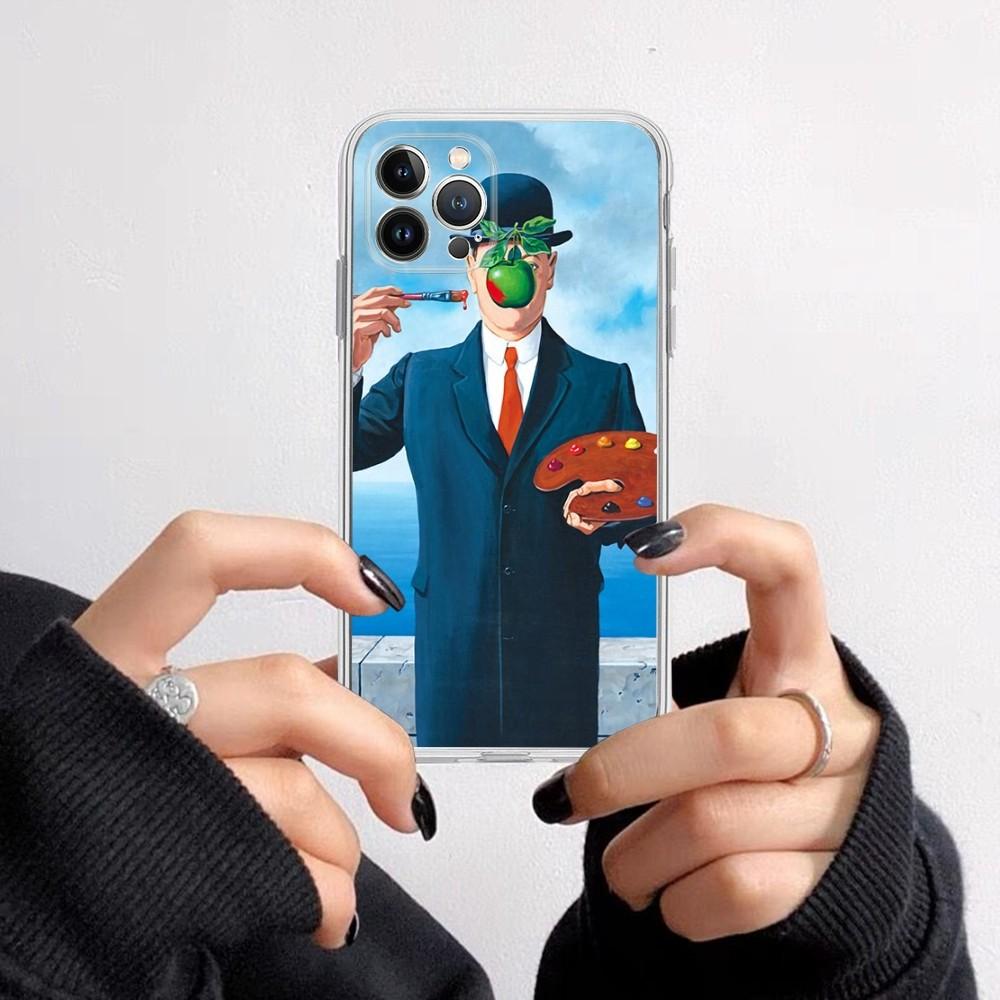 Rene Magritte Phone Case For iPhone 15 14 11 12 13 Mini Pro XS Max Cover 6 7 8 Plus X XR SE 2020 Funda Shell