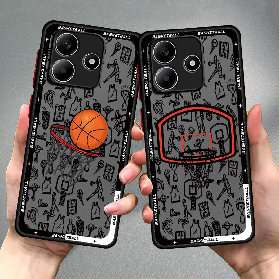 Funda Back Phone Cover Case for Xiaomi Redmi Note 14 13C 11 13 Pro Plus A4 9S 12 10 14C Basketball Art