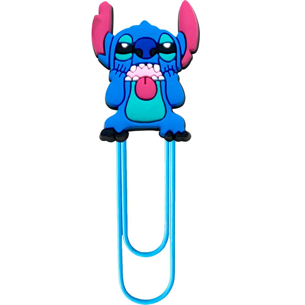 New Stitch Large U-Clip: Cute & Colorful PVC Cartoon Bookmark & Paperclip