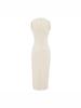High-End Retro Slim-Fitting Sleeveless U-Neck Vest Dress