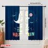 2pcs,2D Plane Printing Creative Curtains Halloween Ghost (15) Polyester Fabric (without Rod) Versatile All Perfect for Bedroom,