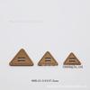 Resin Spray Paint Triangle Imitation Leather Two-Eye Woolen Coat Windbreaker Buttons