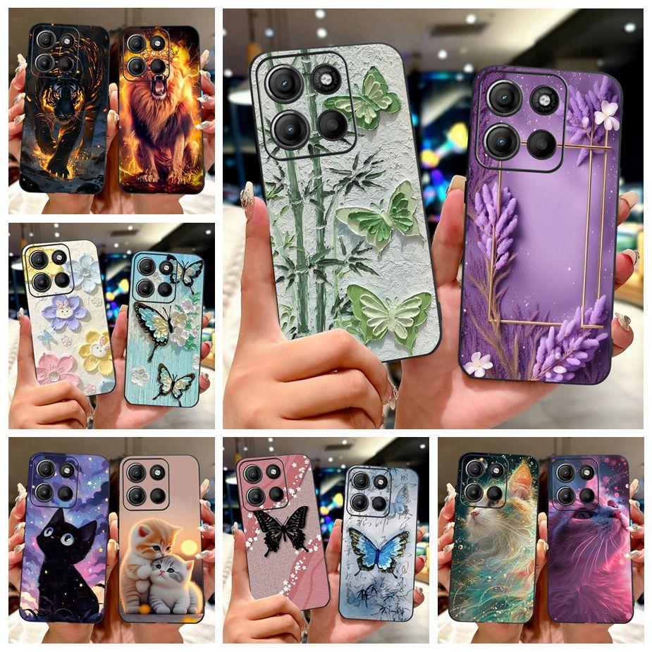 For Motorola Moto G15 Case Stylish Painted Cover Shockproof Soft TPU Phone Case For Motorola G15 G 15 MotoG15 Fundas 6.72'' Capa