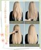Wig Long Straight Wig Full Wig Natural Cosplay Mine Short Face Small Face Popular Heat Resistant Wig Harajuku Style Fashion Comb Blonde Gold Net/With
