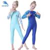 2.5mm Kids Girls Wetsuit Snorkeling Swimming Diving Surfing Winter Fall Long Sleeve Thermal