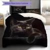 1PC Cute Cat Theme Pattern Bedding Quilt Set Quilt Cover Pillowcase Home Decoration Birthday Gift (1 * Duvet Cover + 2 * Pillowcase, Without Core)