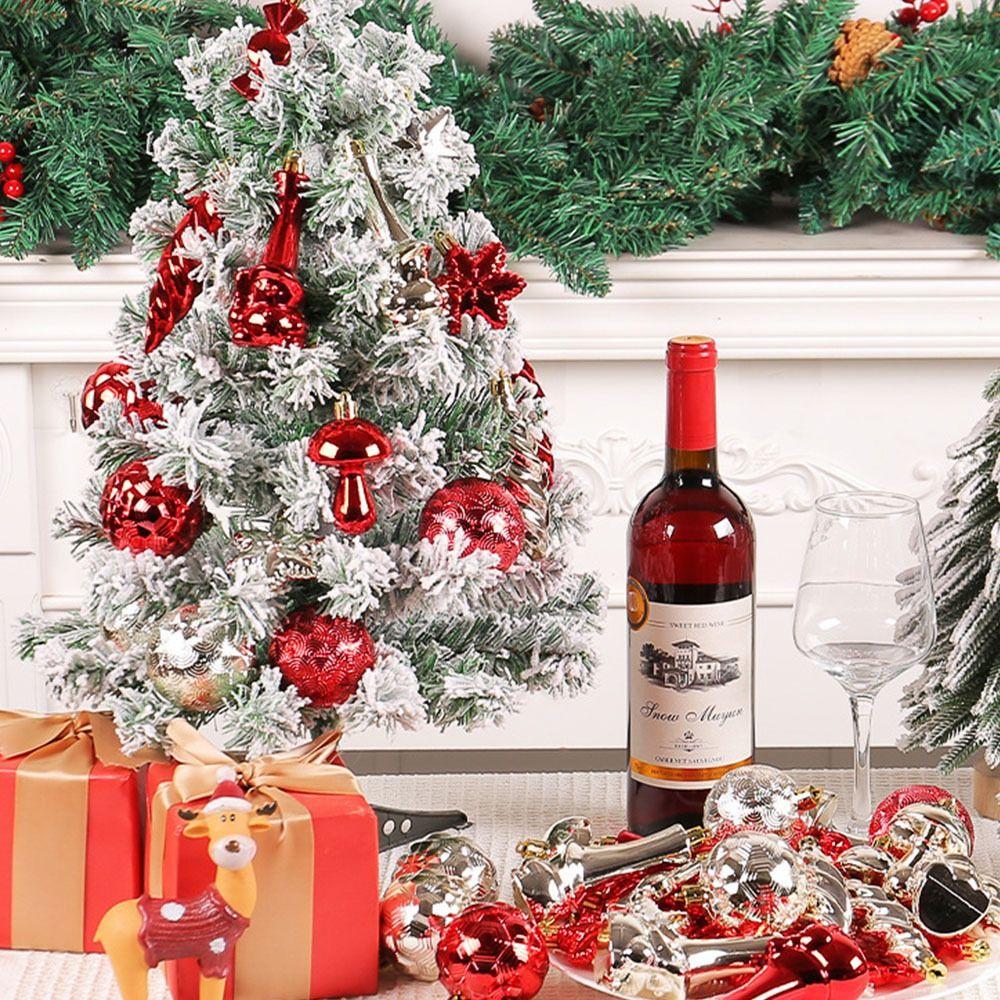 28 Pcs Plastic Christmas Hanging Ball Colorful Merry Christmas Tree Decor Children Gifts