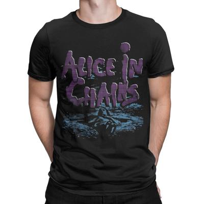 Grunge Retro Music Novelty 100% Cotton T-Shirt A-Alice In Chains Tees Tops For Men