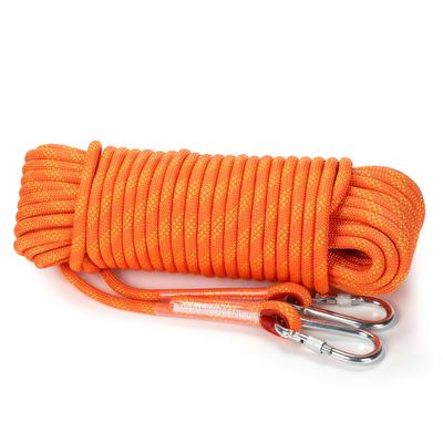 Cuerda duradera, utilizable, diámetro versátil, asistencia de elevación [amplia variedad] multifuncional, multiusos, 12 mm, naranja, para acampar, exteriores, mudanzas, automóviles,