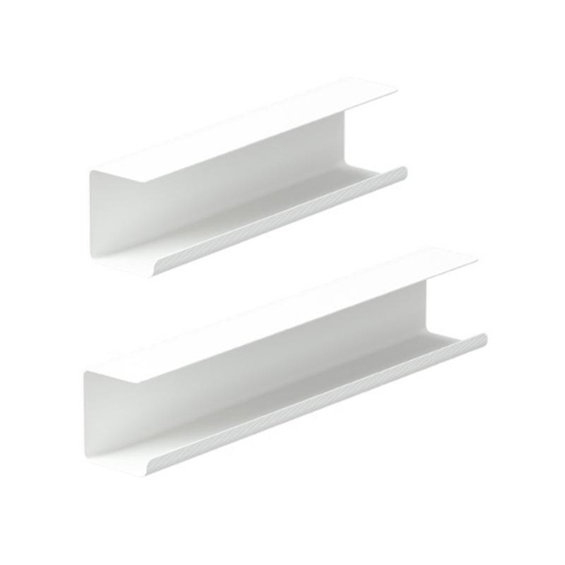 Pack of 2 Space Saving Cord Organizers Trays Under Desk for Neat Storage of Wires and Adapters in Office or Living Area