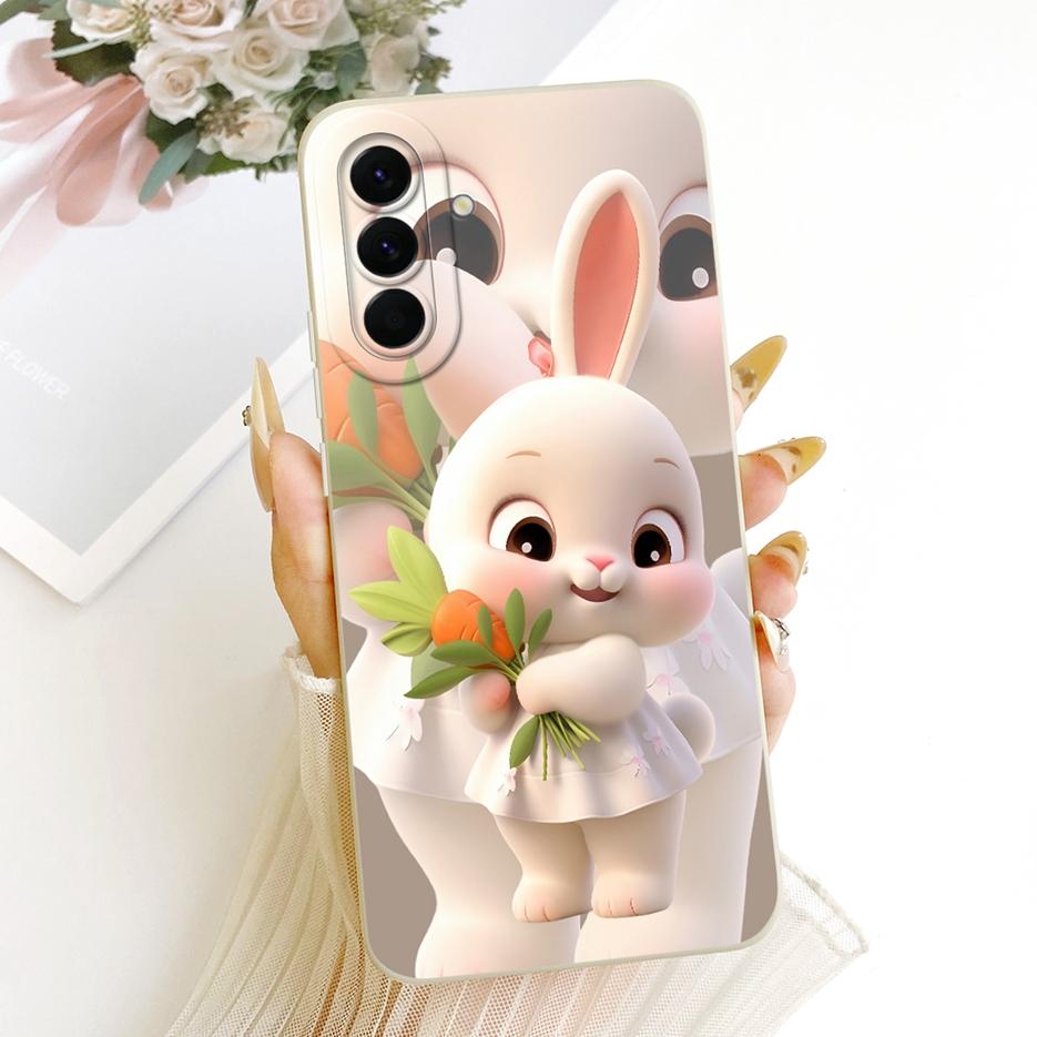 Per Samsung Galaxy A57 5G Custodia SM-A576B Cane Coniglio Cartone Animato Carino Cover Morbida Custodia per Telefono in TPU Per Samsung A57 A 57 GalaxyA57 5G Borse