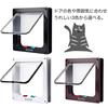 HSE Kanamaru Shoten Pet Door/Gate for Dogs and Cats, Easy Installation, Heating/Cooling Protection, Back Door (White, Medium)