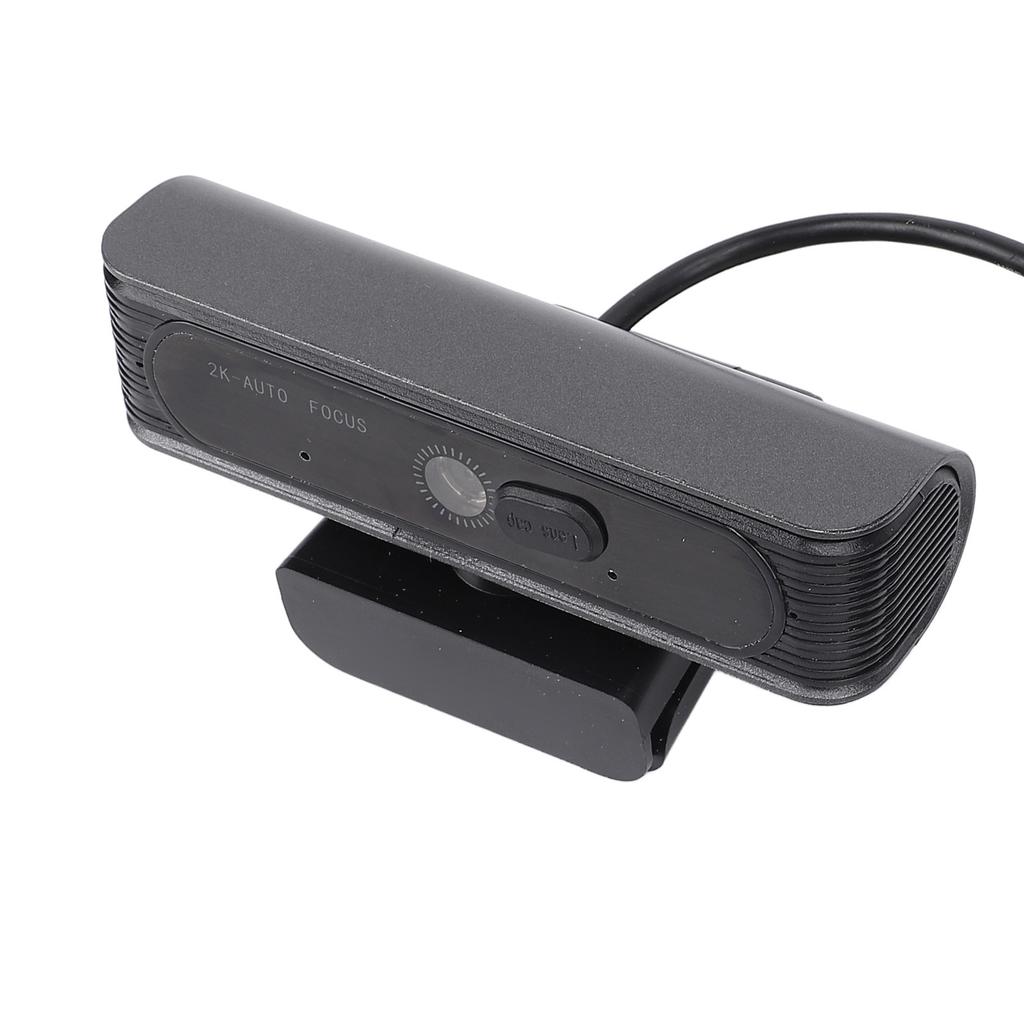 USB Webcam 2K HD Auto Focus Clear Computer Web Camera with Noise Cancelling Microphone for Conferenc