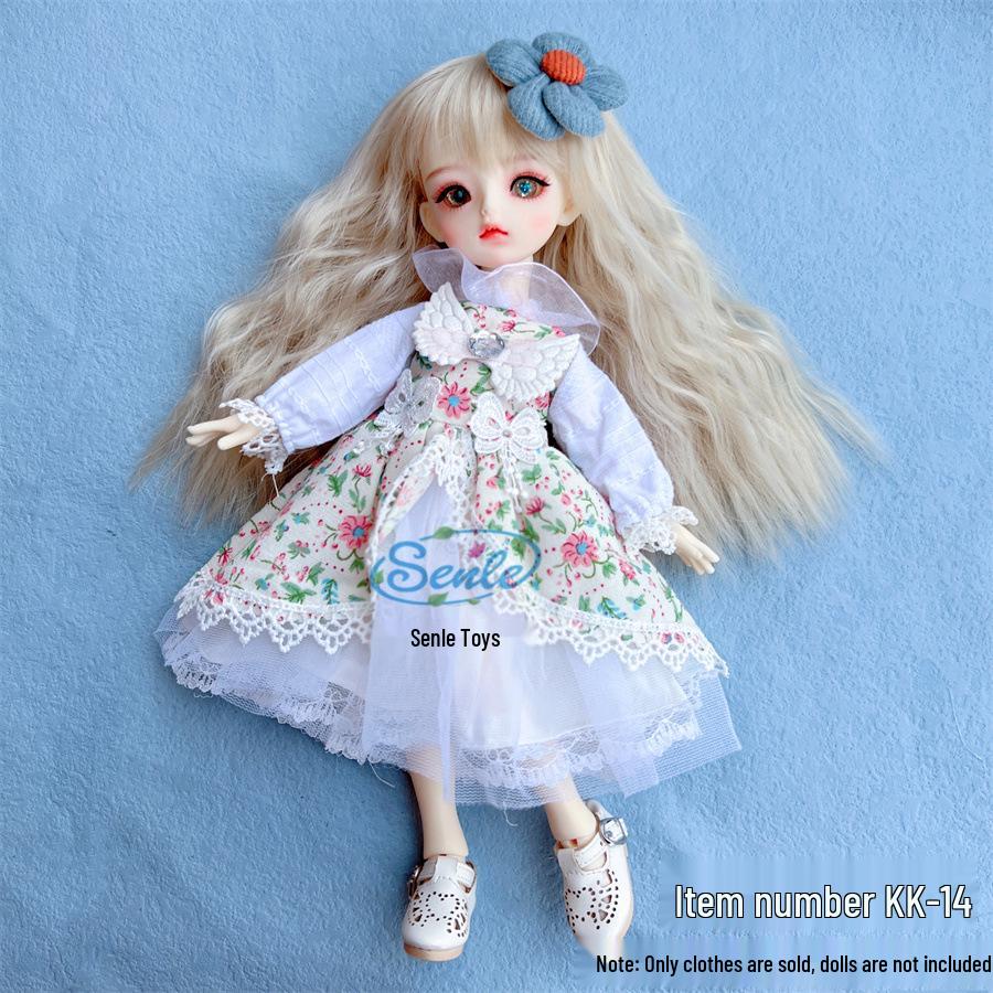6-Punkt BJD Puppe 30cm Lolita Mädchen Kleiderset - Perfektes Geschenk